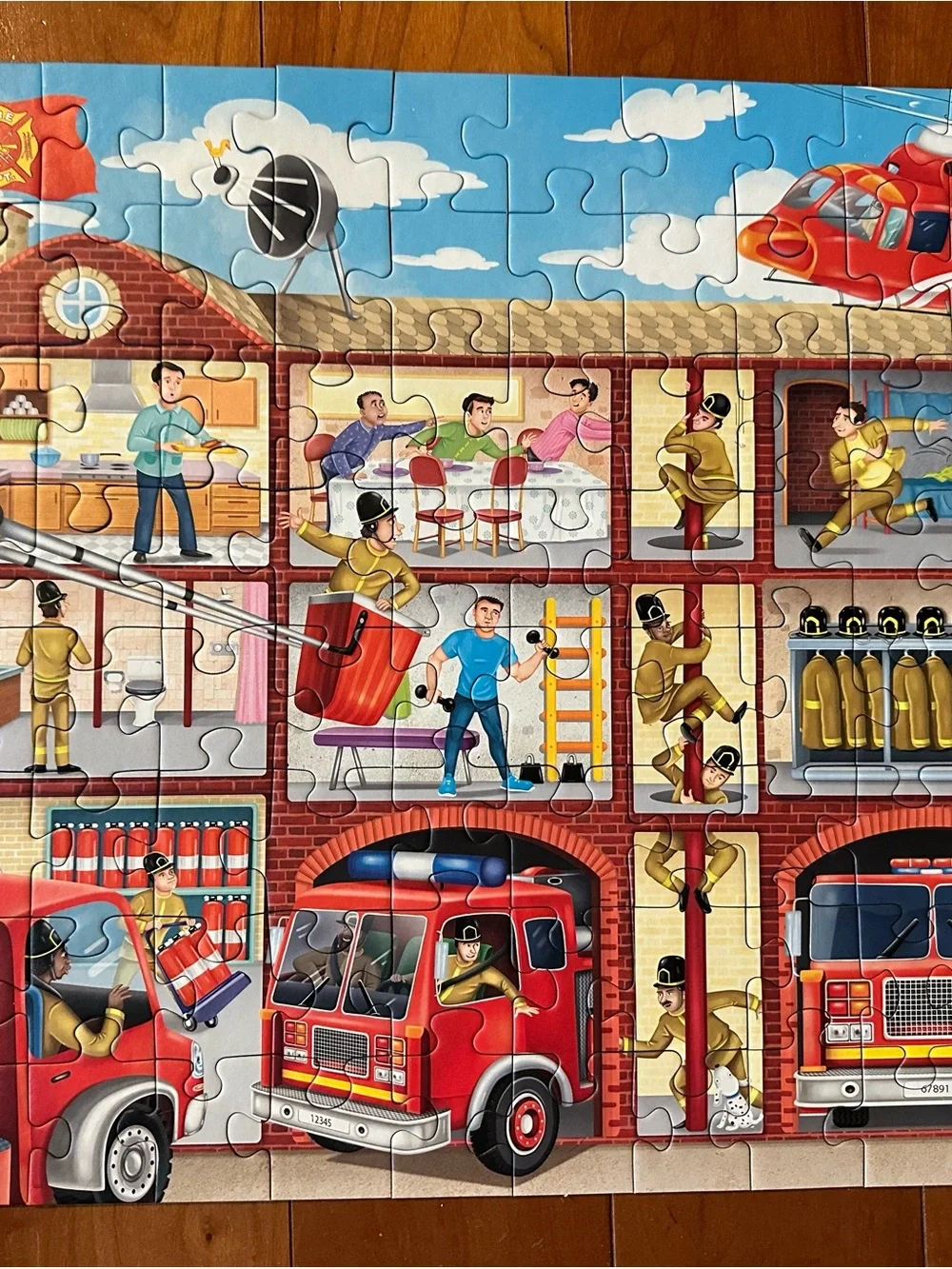 Ravensburger Red & Multicolor Kids Puzzle Duo - Firehouse and Carnival Scenes